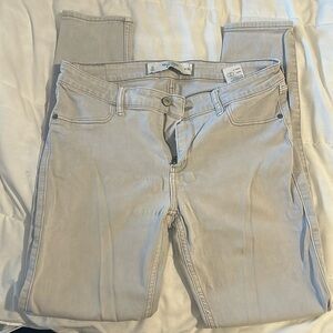 Abercrombie and Fitch gray silver in color size 10